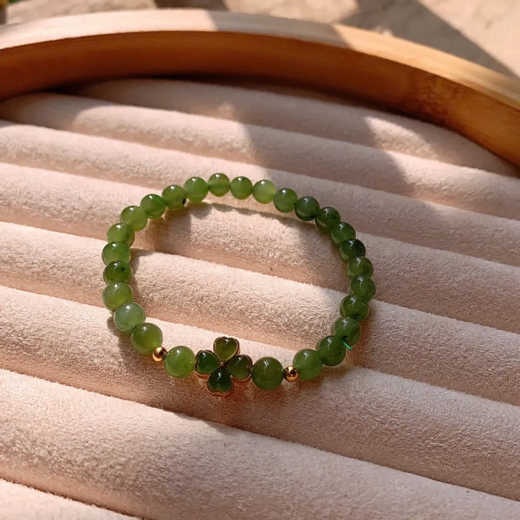 Chuỗi ngọc hòa điền xanh (4 ly)